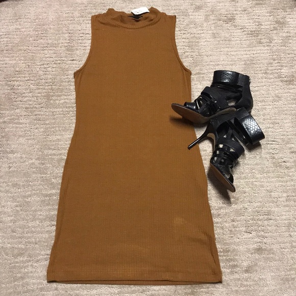 Audrey 3+1 Dresses & Skirts - Ribbed Tight Mock Neck Dress